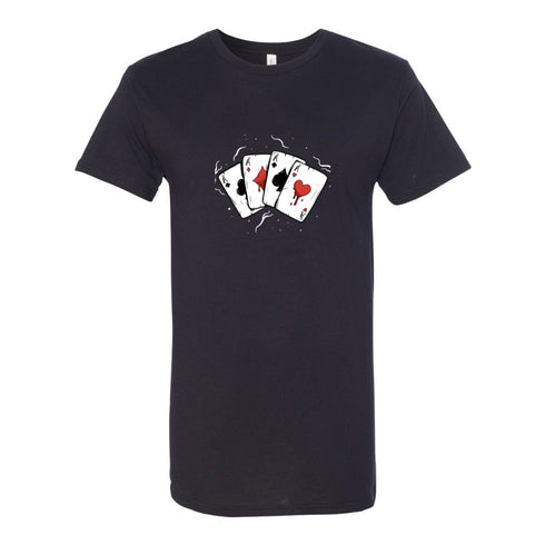 BELLA CANVAS MEN'S LONG BODY URBAN TEE 3006 Cartoon Playing Cards A Decal